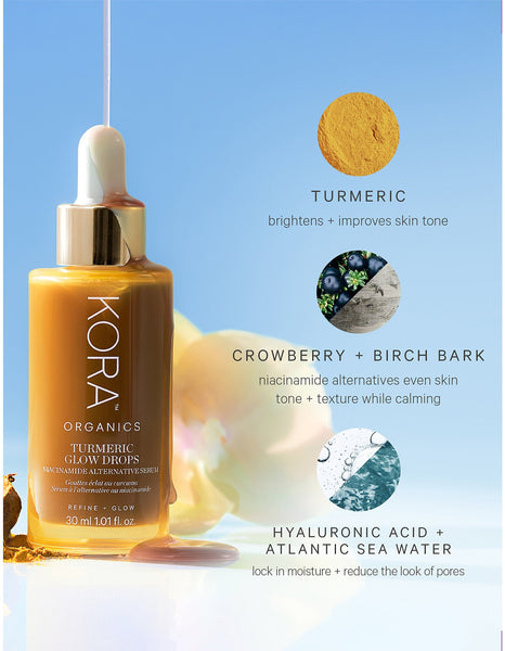 KORA Turmeric Glow Drops Niacinamide Alternative Serum