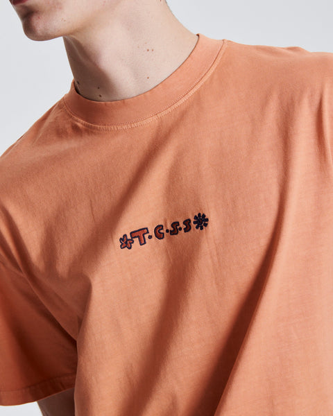 TCSS COIL TEE DARK PEACH