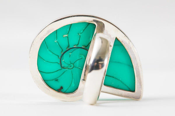 TURQUOISE NAUTILUS RING