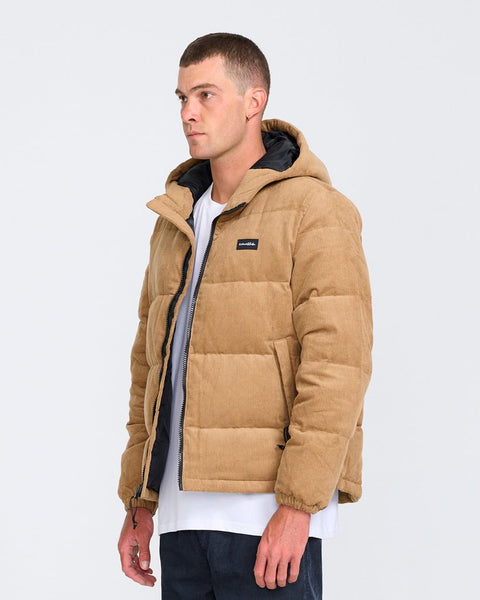 TCSS CORDUROY PUFFER JACKET AMBER