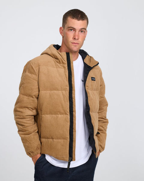 TCSS CORDUROY PUFFER JACKET AMBER