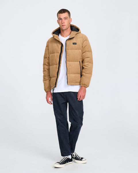 TCSS CORDUROY PUFFER JACKET AMBER