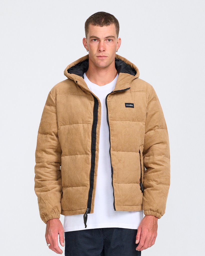 TCSS CORDUROY PUFFER JACKET AMBER