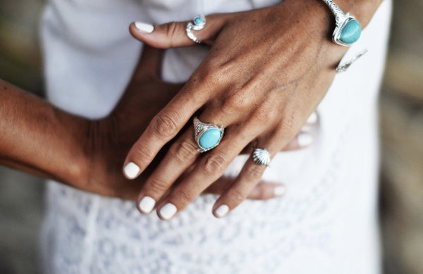 MERMAID COLLECTIVE Turquoise Wave Ring